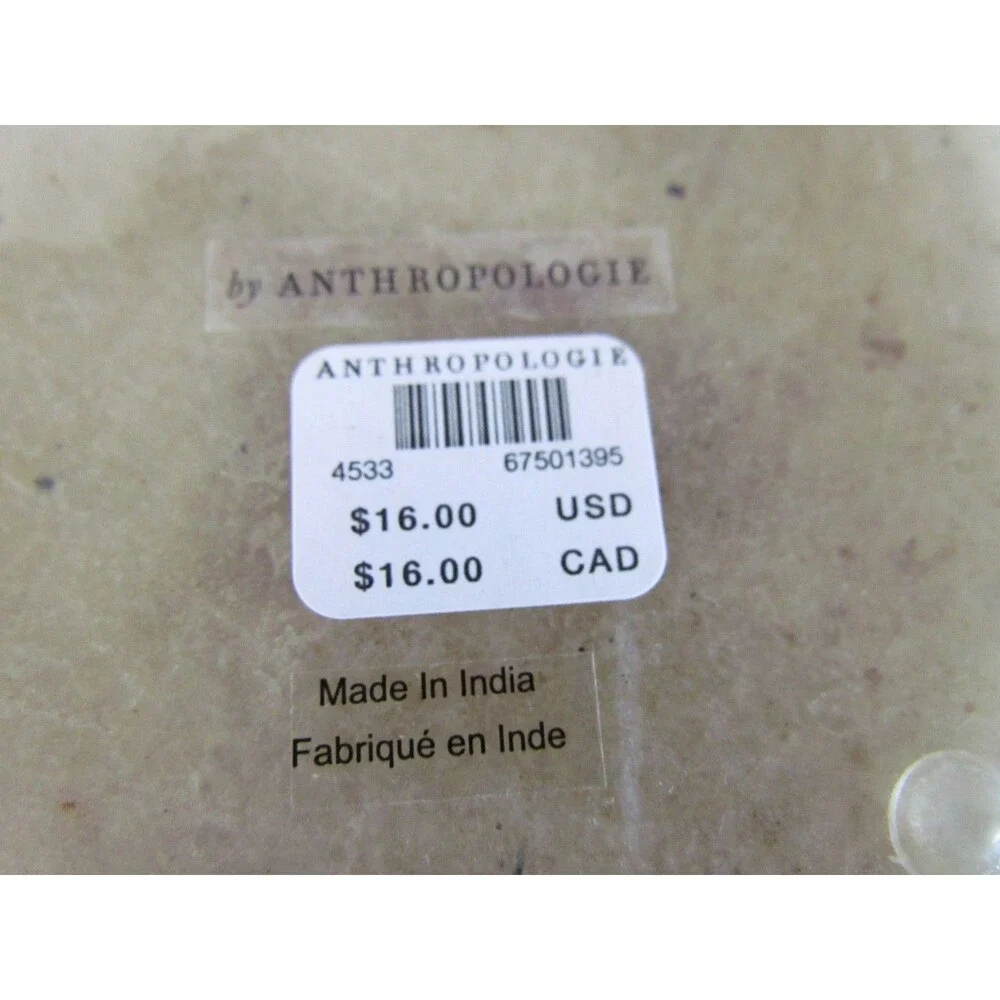 NEW Anthropologie The Icon Juice Glass Straws Olive Cherry 2 Alabaster Coasters